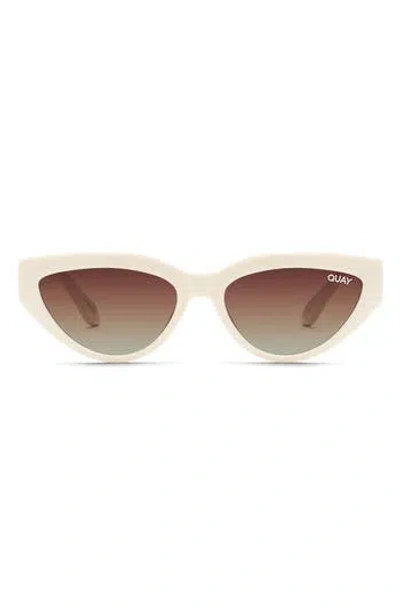 Quay Narrow Down 57mm Cat Eye Sunglasses