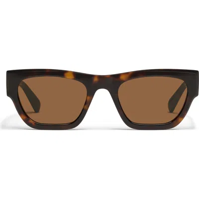 Quay Nice Try 54mm Square Sunglasses In Brown