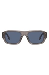 QUAY NIGHT CAP 40MM POLARIZED SHIELD SUNGLASSES