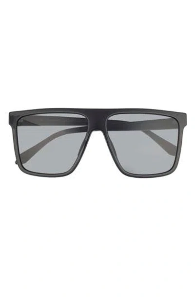 Quay Nightfall 58mm Shield Sunglasses In Black