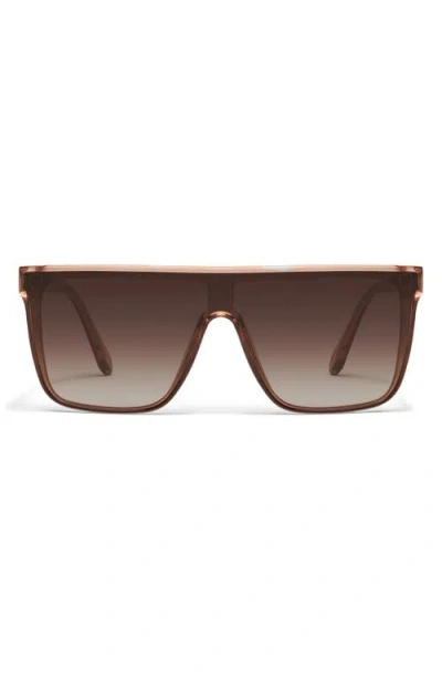 Quay Nightfall Oversize 138mm Gradient Shield Sunglasses