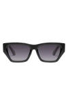 Quay No Apologies 40mm Gradient Square Sunglasses In Black