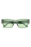 Quay No Apologies 55mm Gradient Square Sunglasses