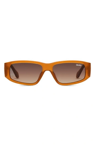 Quay No Envy 55mm Square Sunglasses In Milky Caramel/brown