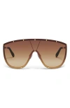 Quay On Set 70mm Oversize Shield Sunglasses