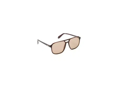 Quay On The Fly Fashion Sunglasses Dark Brown/brown Lens: 49mm In Black