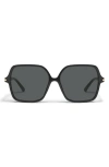 Quay Press Tour 60mm Gradient Square Sunglasses In Blue