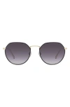 QUAY ROOFTOP 50MM POLARIZED ROUND SUNGLASSES