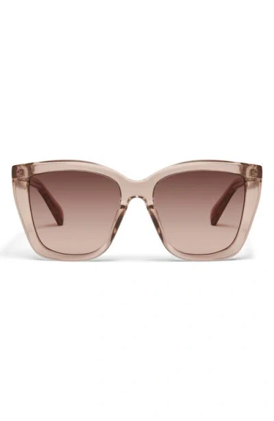 Quay See Ya 56mm Gradient Square Sunglasses In Pink