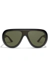 Quay Set List 134mm Aviator Sunglasses In Black
