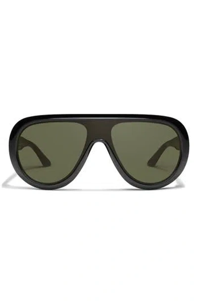 Quay Set List 134mm Aviator Sunglasses In Black