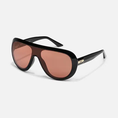 Quay Set List In Black,dark Apricot