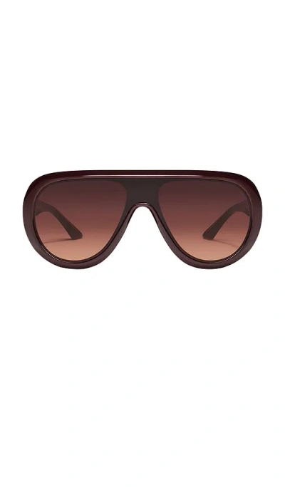 Quay Set List Sunglasses In Brown