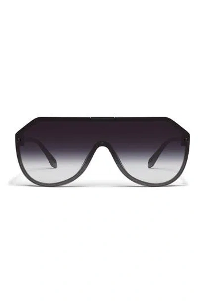 Quay Showbiz 60mm Gradient Shield Sunglasses In Black
