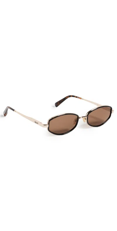 Quay So Niche Sunglasses Amber Tort/brown