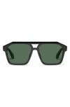 Quay Soundcheck 57mm Gradient Aviator Sunglasses