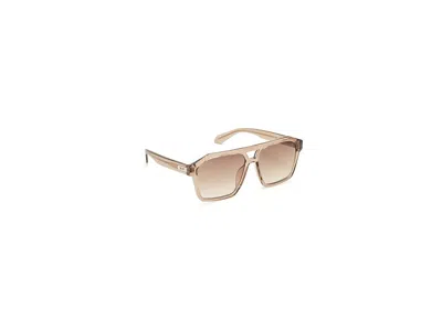 Quay Soundcheck Fashion Sunglasses Sand/brown Lens: 48mm In Neutral