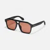Quay Soundcheck 57mm Polarized Aviator Sunglasses In Tort Yellow,tan