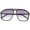 Quay Studio Sesh 60mm Gradient Aviator Sunglasses In Purple