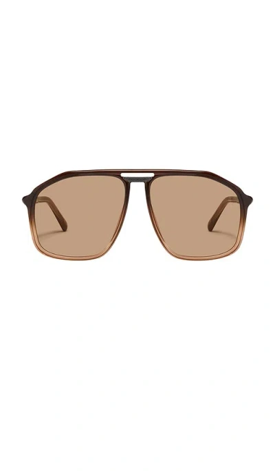 Quay Studio Sesh Sunglasses In Brown