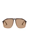 Quay Studio Sesh Sunglasses In Brown