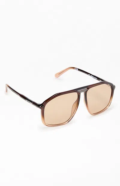 Quay Studio Sesh Sunglasses In Brown