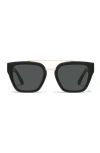 Quay Sweet Talker 65mm Square Sunglasses In Black/smoke