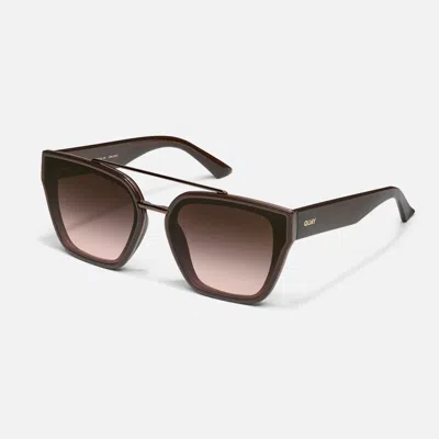 Quay Sweet Talker In Neutral Tort,brown