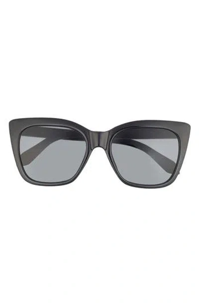 Quay Tag Me 55mm Cat Eye Sunglasses In Black