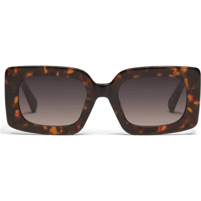 Quay Talk Show 53mm Square Sunglasses In Neutral