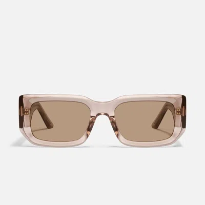 Quay Tell Me More 54mm Square Sunglasses In Brown