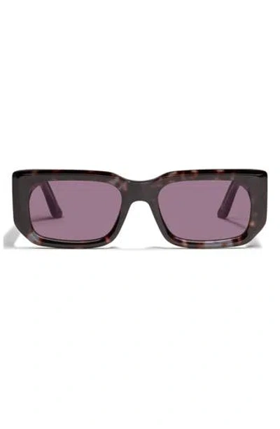 Quay Tell Me More 54mm Square Sunglasses In Black,smoke