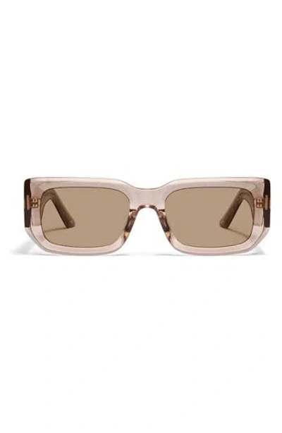 Quay Tell Me More 54mm Square Sunglasses In Brown