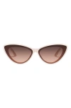 Quay Tempted 67mm Cat Eye Sunglasses