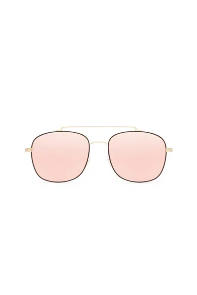 Quay To Be Seen Sunglasses In Gold/pink