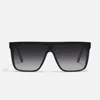 Quay Nightfall 52mm Polarized Shield Sunglasses In Multi