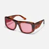 Quay Unisex Uniform Sunglasses In Brown Tort/rose In Brown