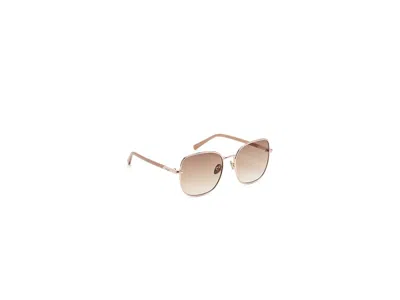 Quay Uptown Fashion Sunglasses Gold/brown: 45mm, Polycarbonate