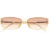 Quay Vibe Check 35mm Gradient Small Square Sunglasses