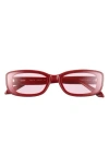 Quay Vibe Check 62mm Small Square Sunglasses