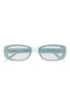 Quay Vibe Check 62mm Small Square Sunglasses In Blue