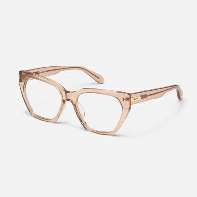 Quay Video Vixen Frame In Oat,clear