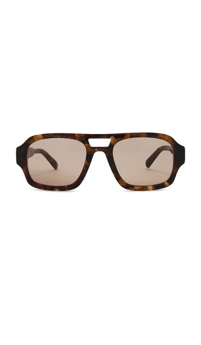 Quay Why Not Sunglasses In Amber Tort & Tan