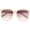 Quay Wide Awake 59mm Square Sunglasses