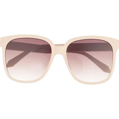 Quay Wide Awake 59mm Square Sunglasses In Cham Brn