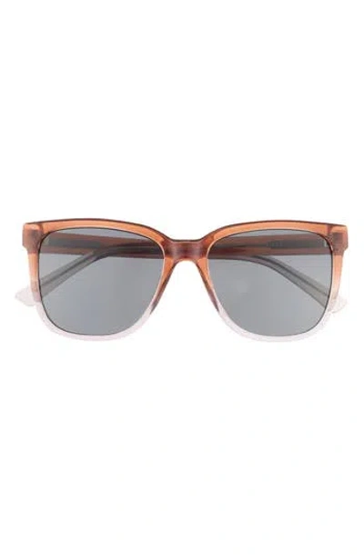 Quay Wired 56mm Square Sunglasses In Brown
