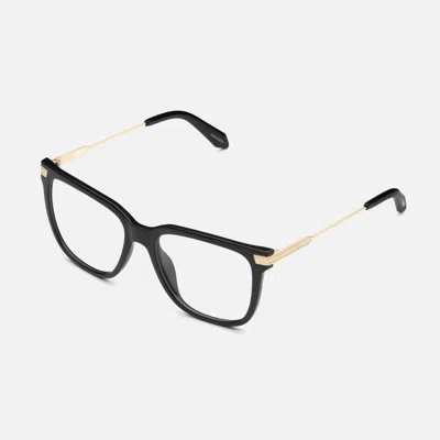 Quay Wired Large Remixed Frame In Black,clear