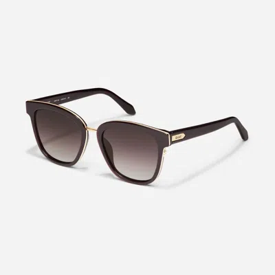 Quay Women's Act Natural 48mm Sunglasses In Chocolate In Black