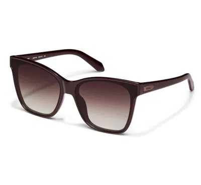 Quay Women's After Party Square Sunglasses In Chocolate Brown
