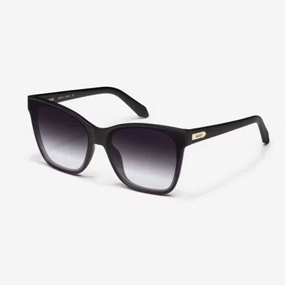 Quay Women's After Party Sunglasses In Matte Black/ Black Fade